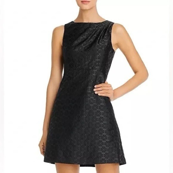 Kate Spade A-line Size 0 jacquard dress Black - Picture 1 of 11